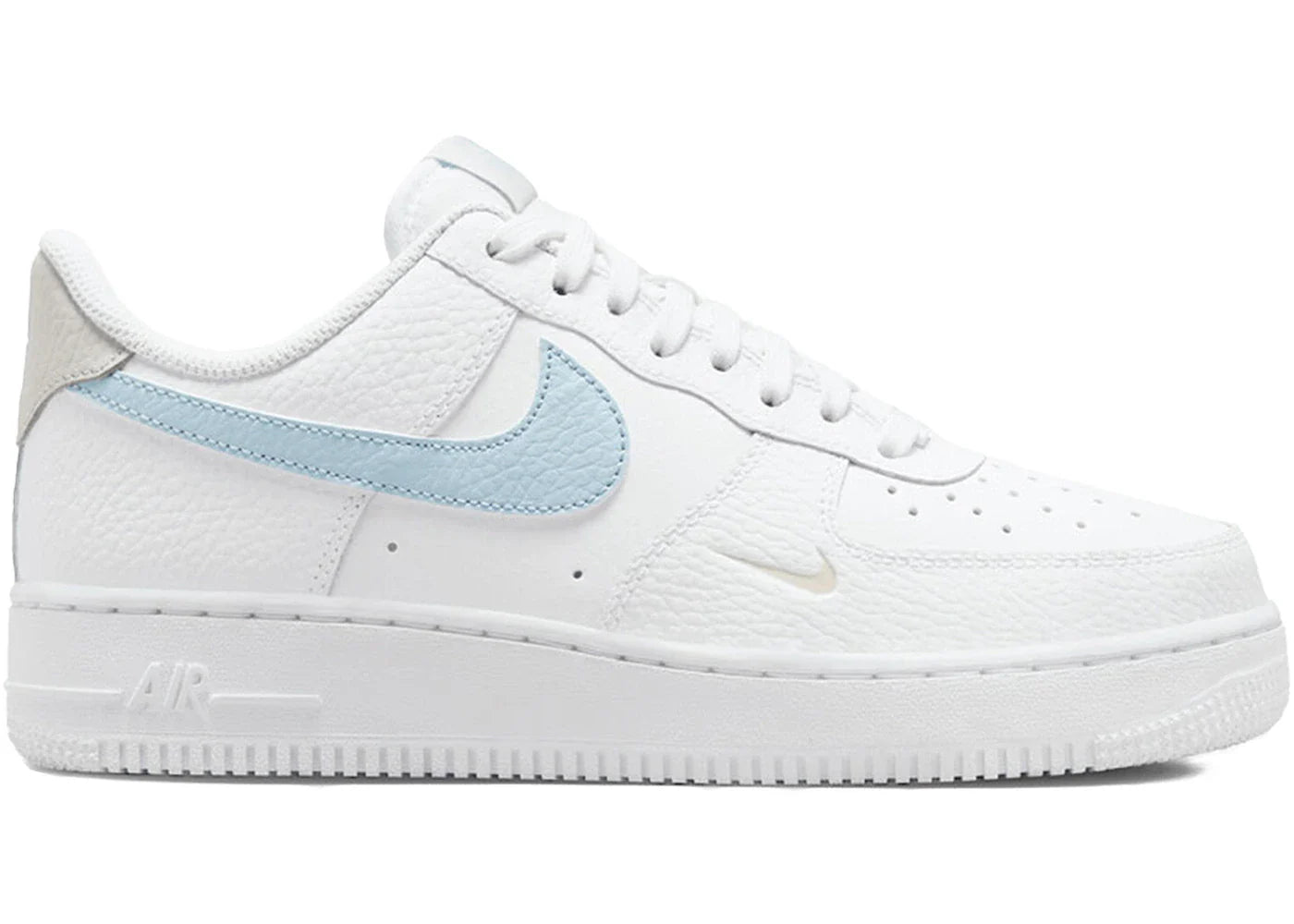 Nike Air Force 1 Low White Light Armory Blue Mini Swoosh (Women's)
