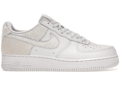 Nike Air Force 1 Low White Pony Hair Heel