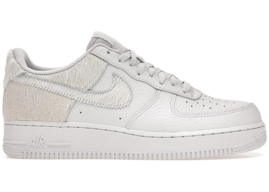 Nike Air Force 1 Low White Pony Hair Heel