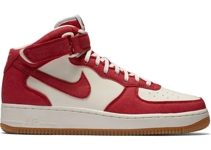 Nike Air Force 1 Mid Red Denim