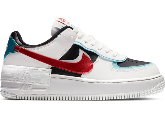 Nike Air Force 1 Low Shadow Bleached Aqua Chile Red (Women's)