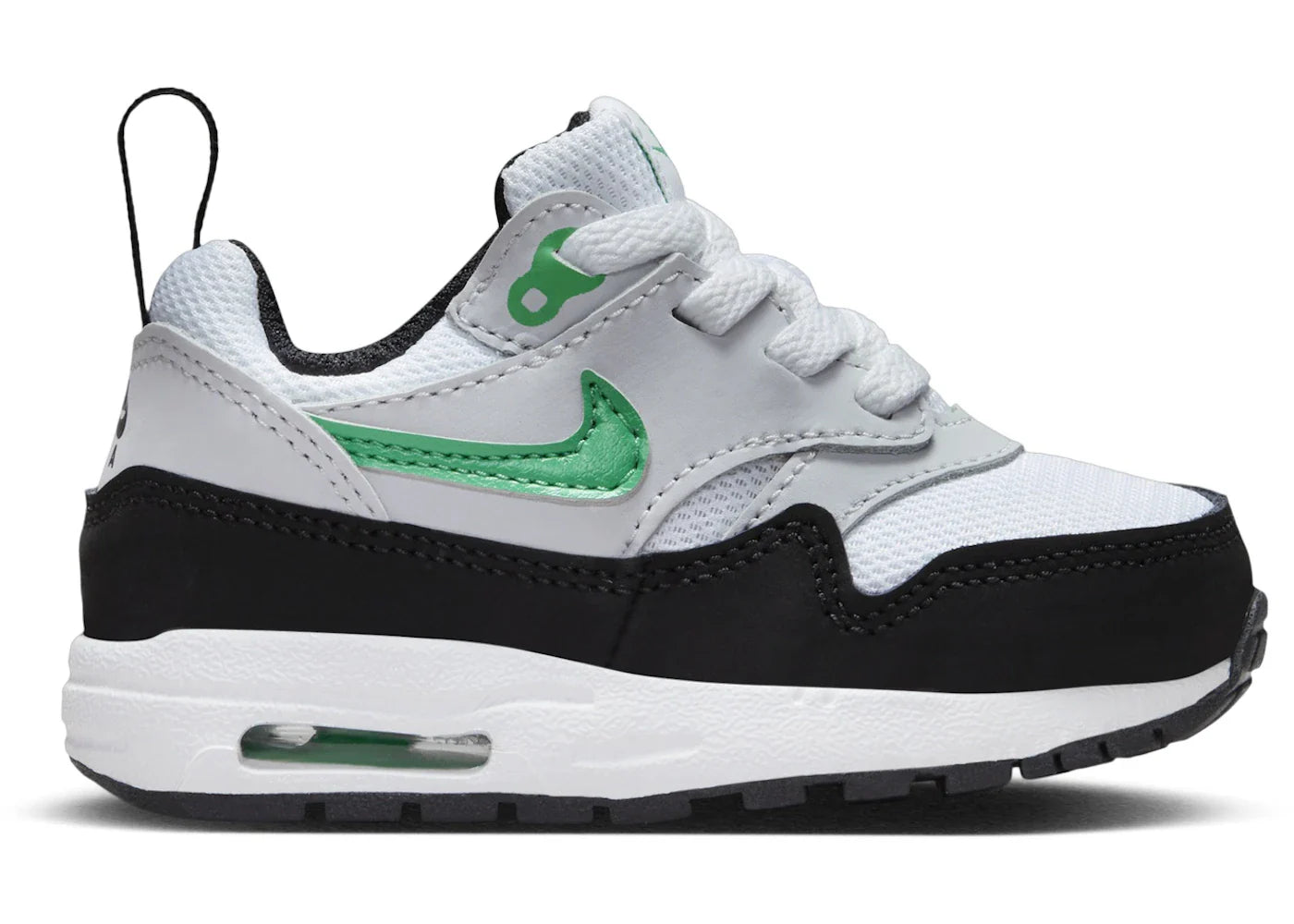 Nike Air Max 1 EasyOn White Pure Platinum Black Stadium Green (I)