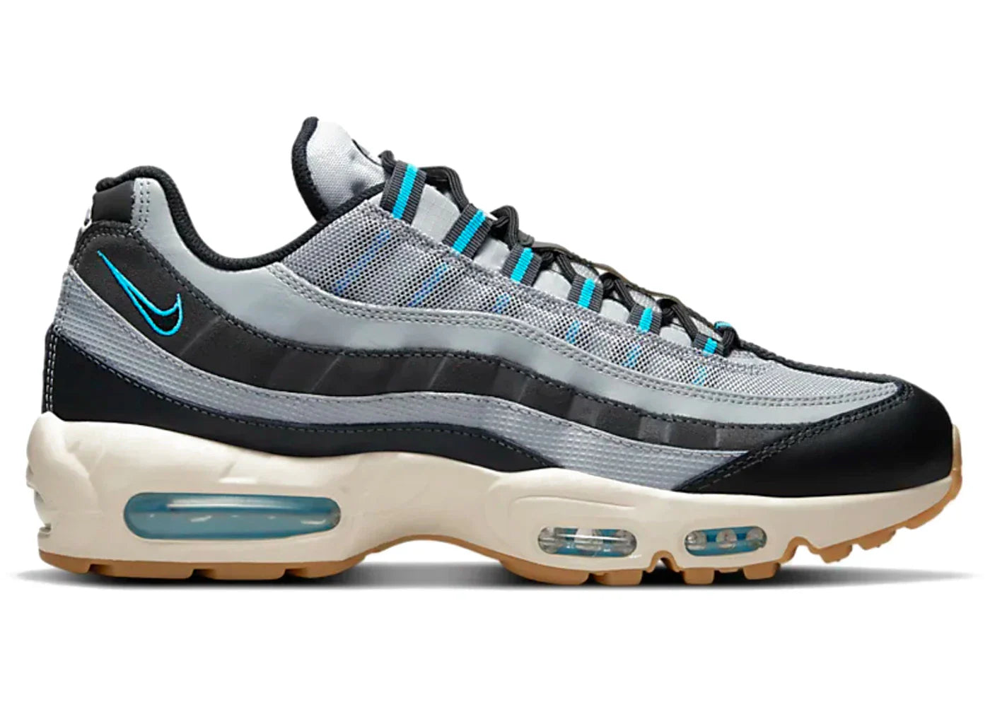 Nike Air Max 95 Light Smoke Gray Chlorin Blue
