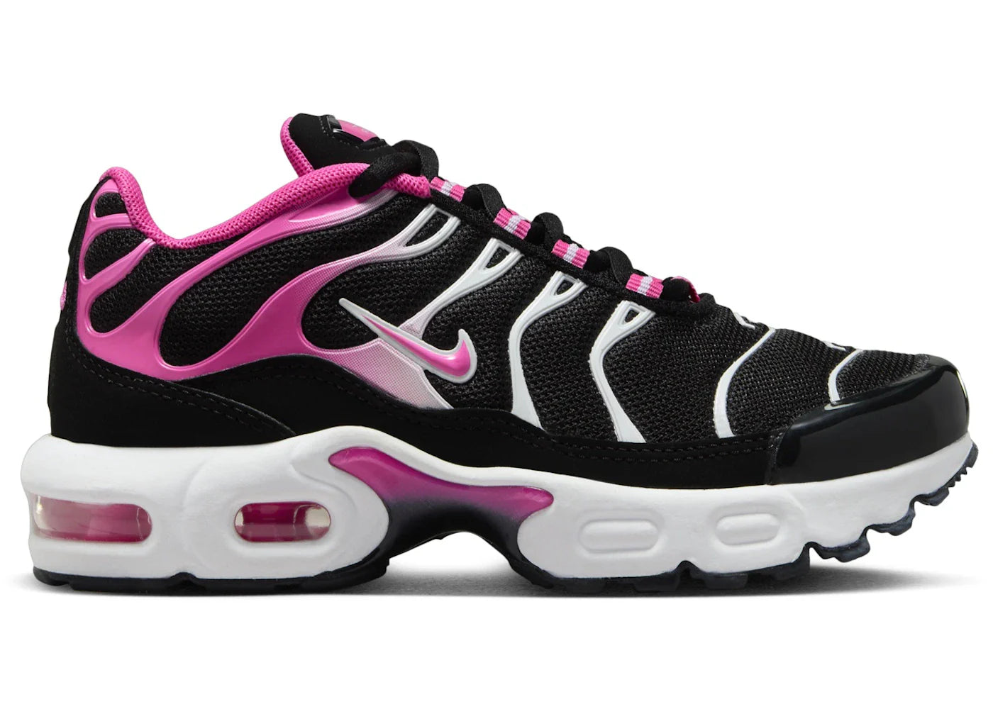 Nike Air Max Plus Black Laser Fuchsia White (PS)