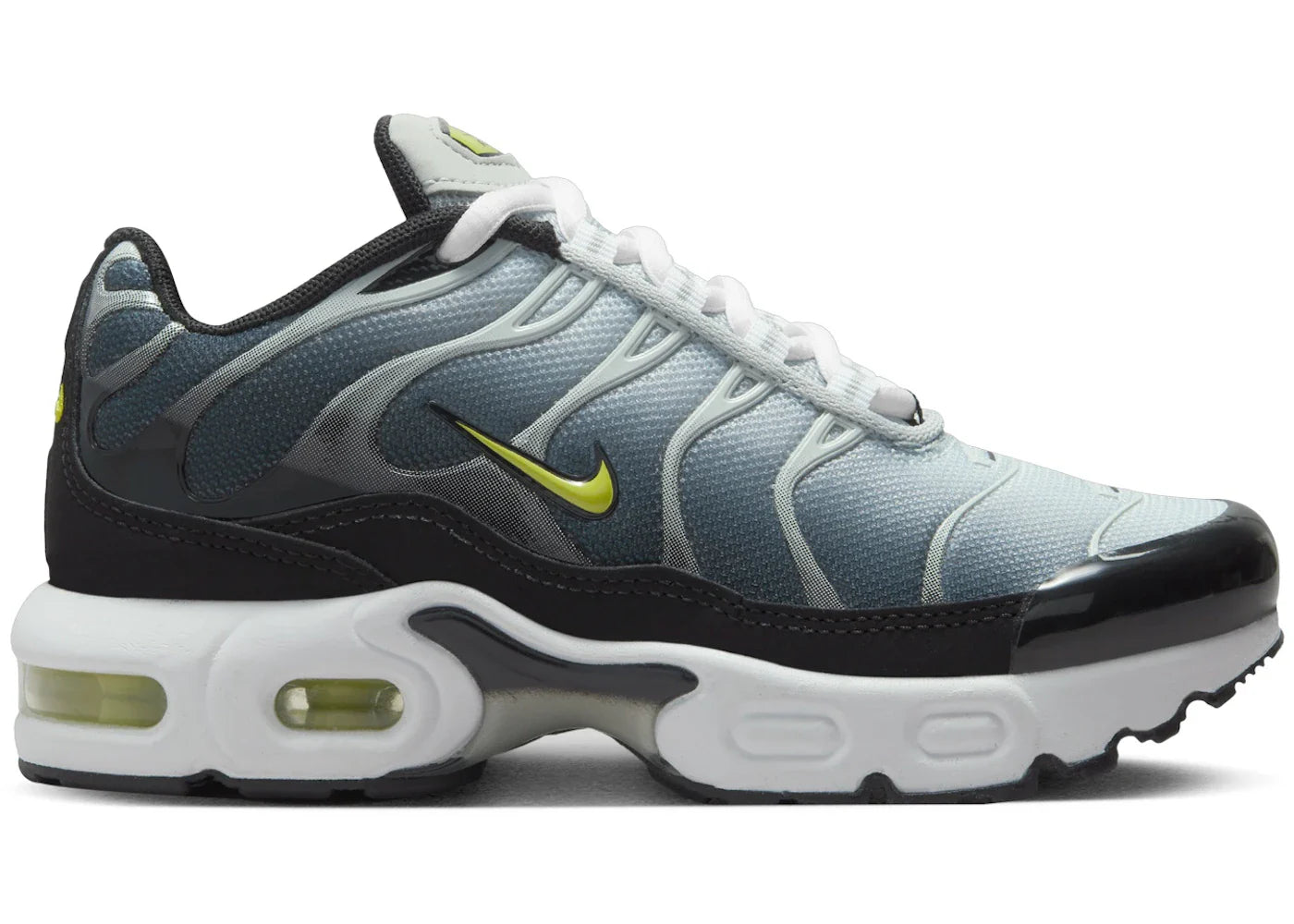 Nike Air Max Plus Black Light Silver White Bright Cactus (PS)