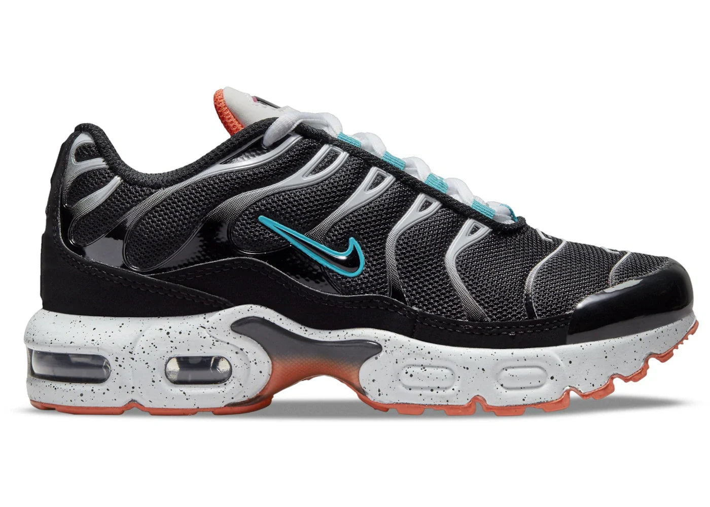 Nike Air Max Plus Black Turf Orange Aquamarine (PS)