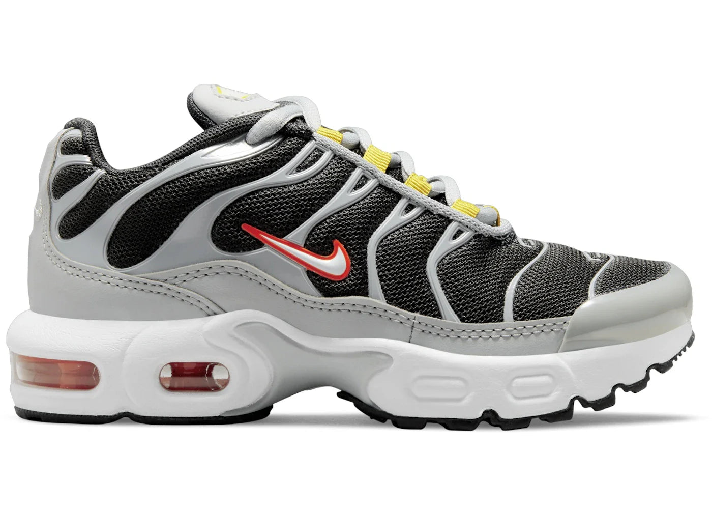 Nike Air Max Plus Dark Smoke Grey Light Smoke Grey High Voltage White (PS)