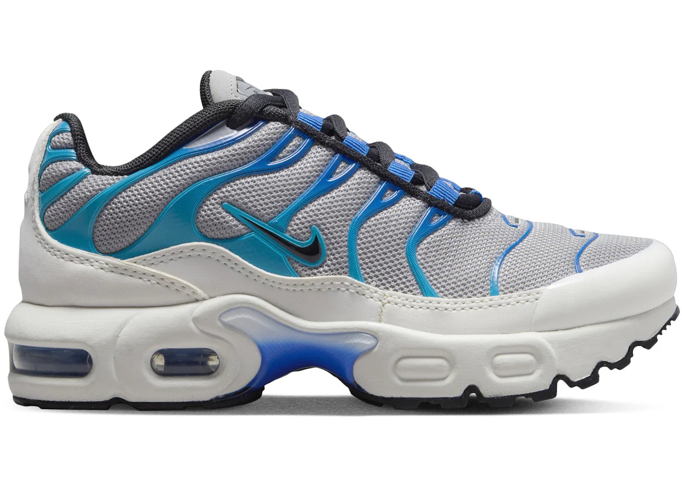 Nike Air Max Plus Light Smoke Grey Blue Lightning Racer Blue Black (PS)