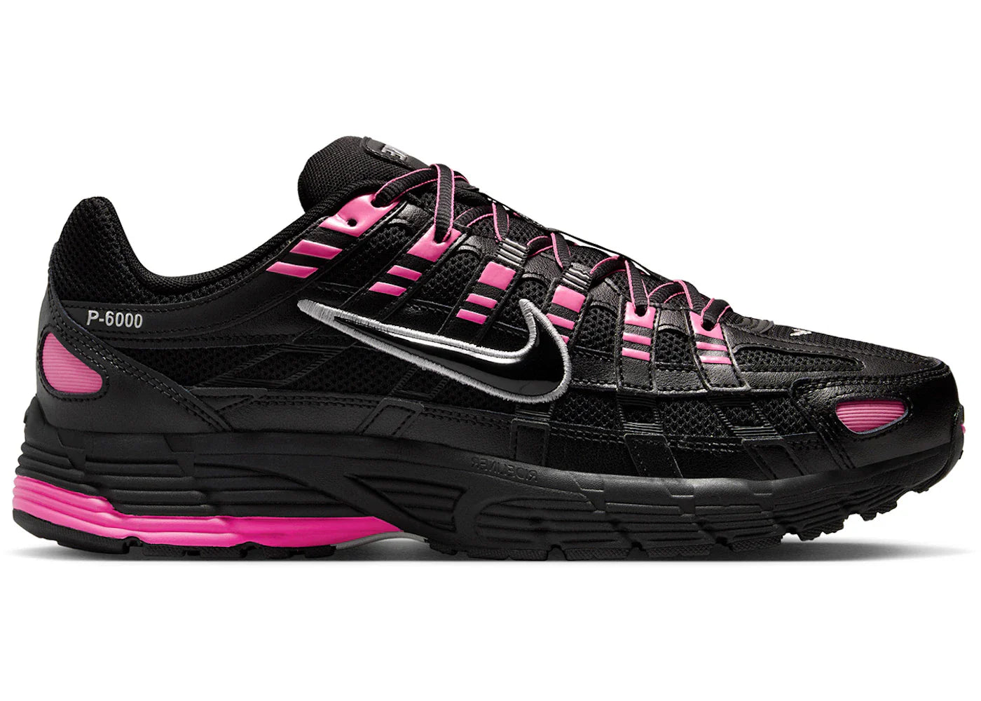 Nike P-6000 Pink Blast Metallic Silver Black