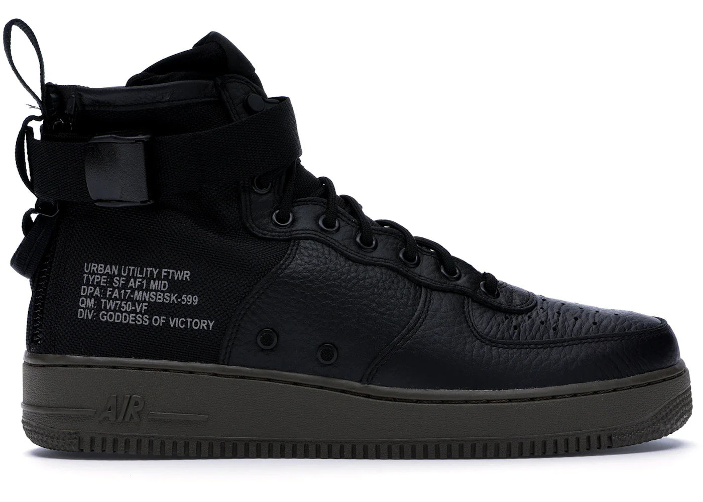 Nike SF Air Force 1 Mid Black Dark Hazel