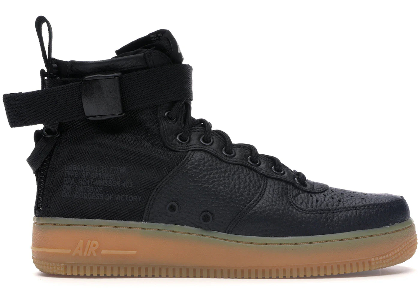 Nike SF Air Force 1 Mid Black Gum