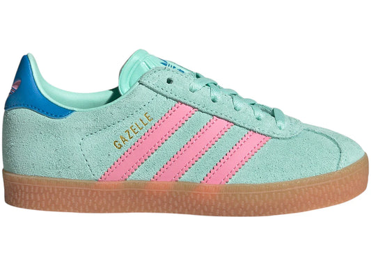 adidas Gazelle Clear Mint Bliss Pink Bright Blue (PS)