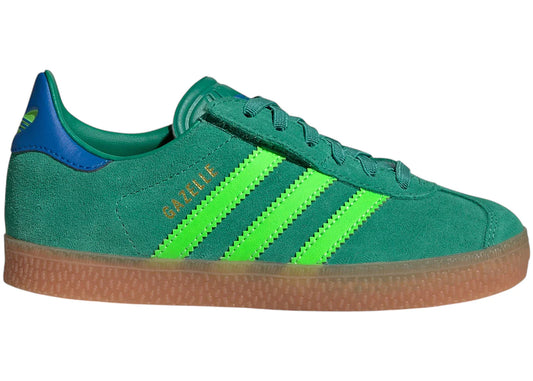 adidas Gazelle Comfort Closure Semi Court Green Solar Green Blue Bird (PS)