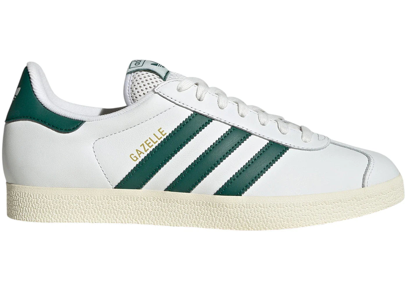 adidas Gazelle Core White Collegiate Green Cream White