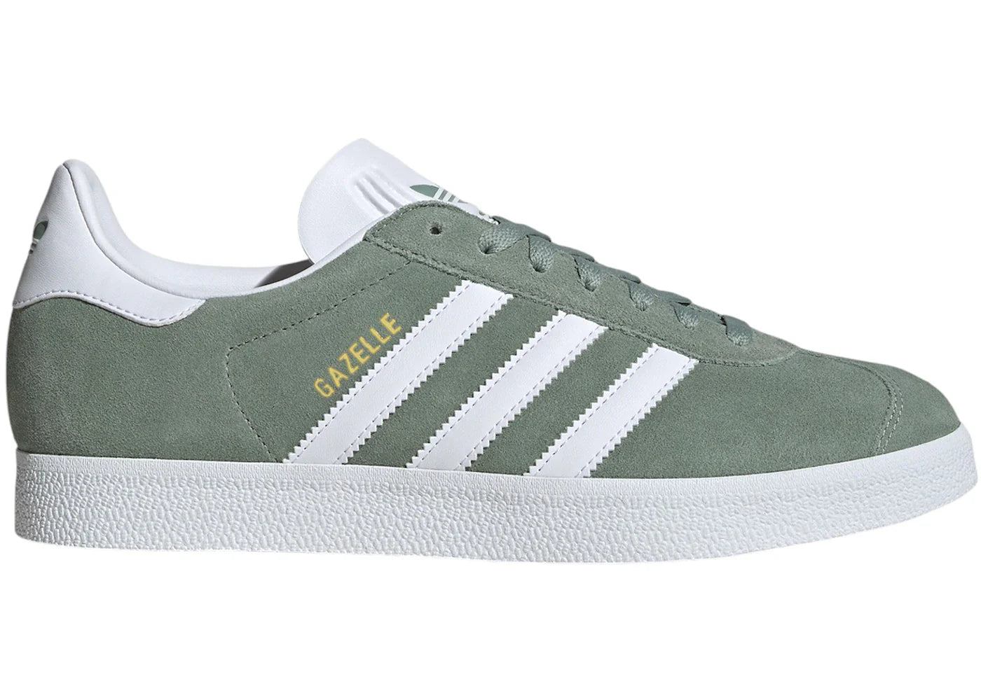 adidas Gazelle Silver Green Cloud White Gold Metallic