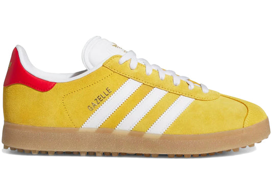 adidas Gazelle Spikeless Golf Bold Gold White Better Scarlet