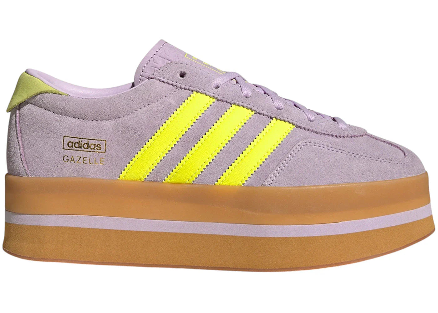 adidas Gazelle Stack Ice Lavender Solar Yellow Gum (Women's)