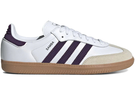 adidas Samba OG White Alumina Aurora Plum (Women's)