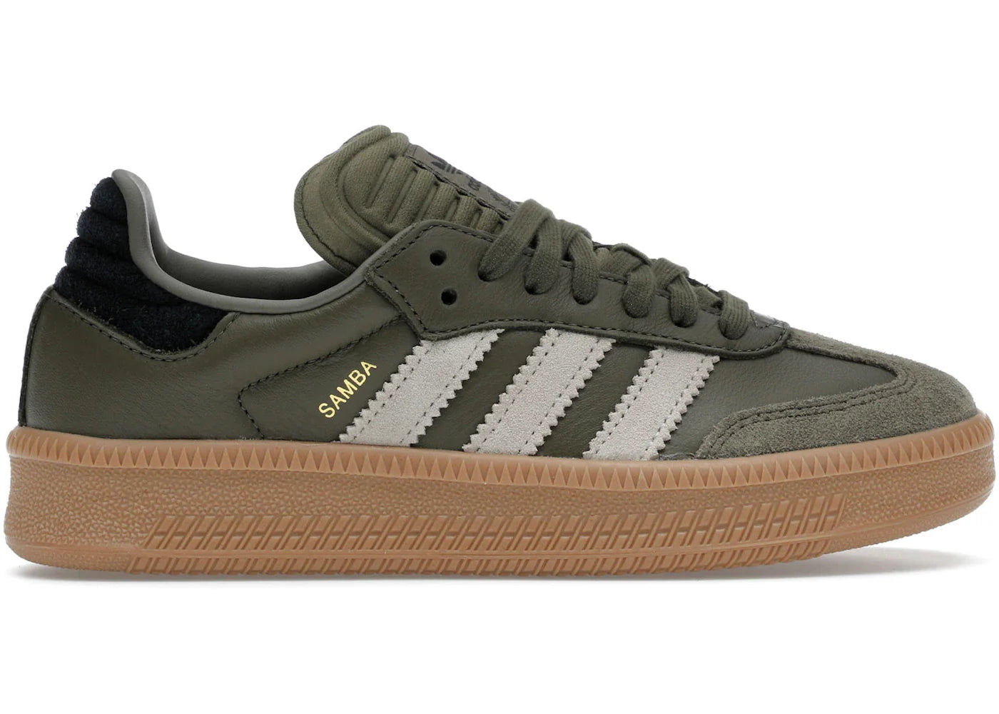 adidas Samba XLG Olive Strata Wonder Beige Gold Metallic